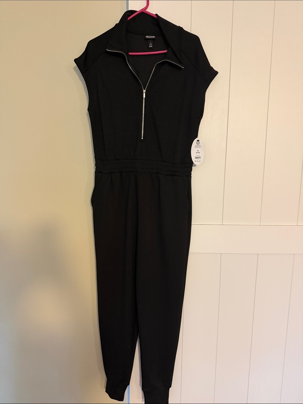 Scoop - NWT Black Zip-Front Jumpsuit